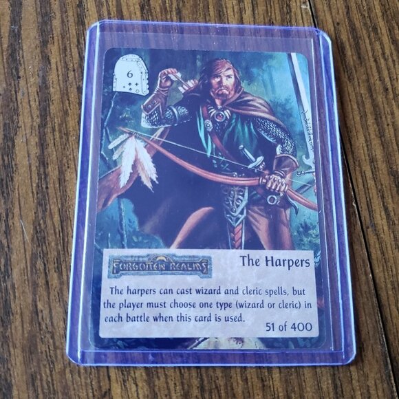 TSR Spellfire CCG 1st Ed. THE HARPERS Card #51 of 400 Forgotten Realms - Picture 2 of 3